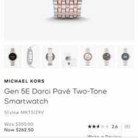 Michael Kors Rose gold and Silver Smart Watch